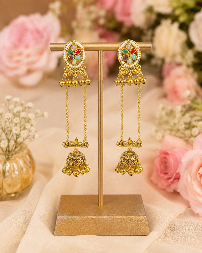 Shalimar Sage Kashmiri Earrings