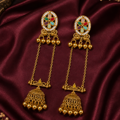 Shalimar Sage Kashmiri Earrings