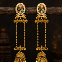 Shalimar Sage Kashmiri Earrings