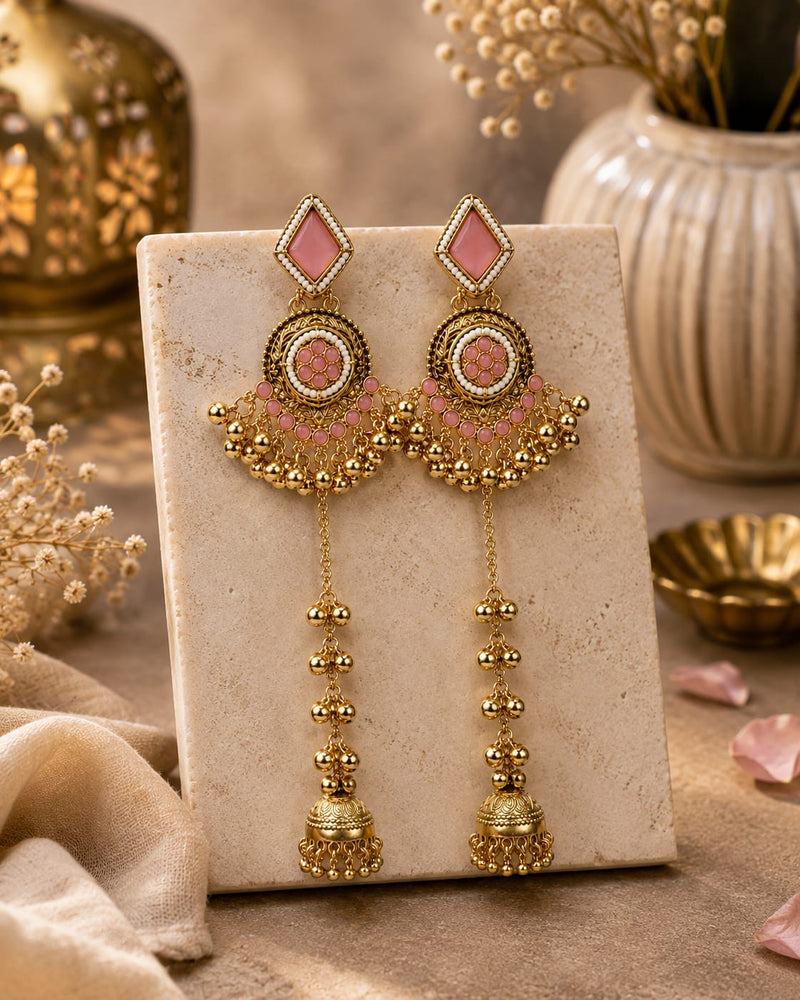 Noor-e-Kashmir Ruby Earrings