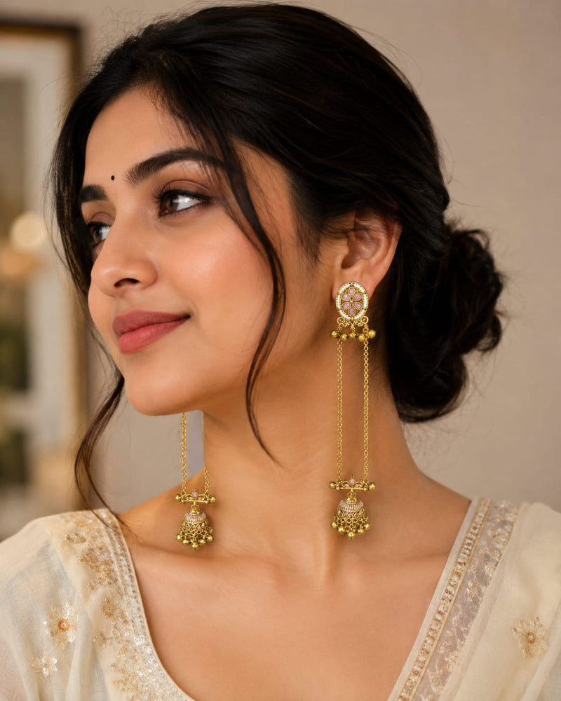 Shalimar Sage Kashmiri Earrings