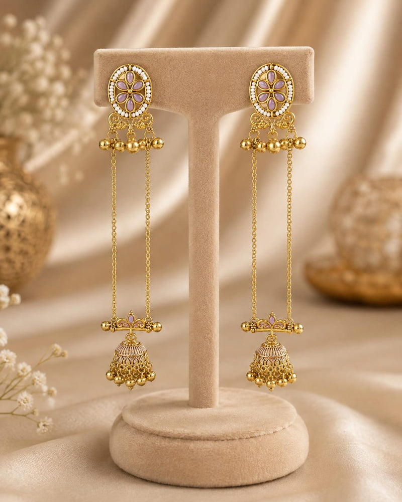 Shalimar Sage Kashmiri Earrings