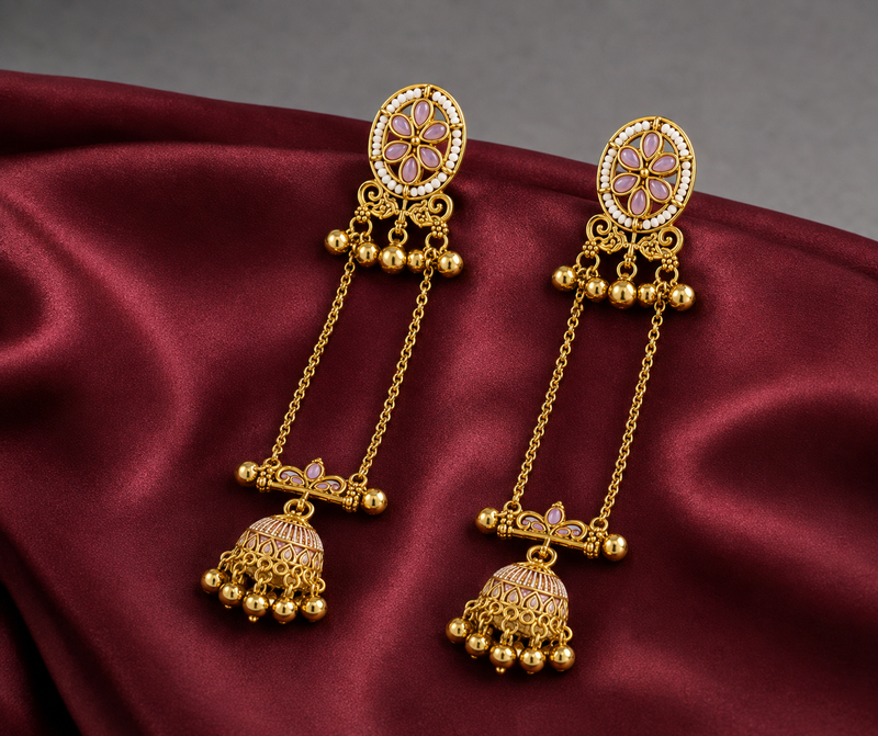 Shalimar Sage Kashmiri Earrings