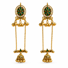 Shalimar Sage Kashmiri Earrings
