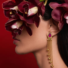 Kashmir Gulnaar Cascade Earrings