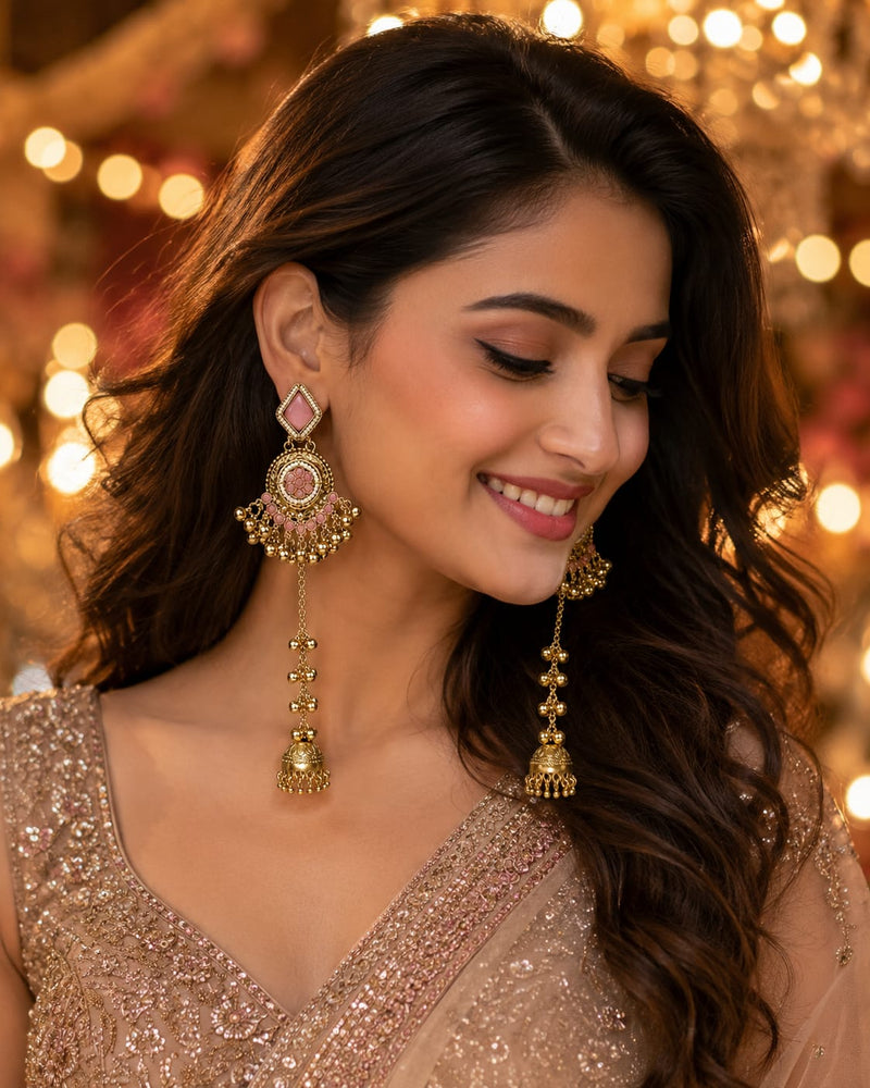 Noor-e-Kashmir Ruby Earrings