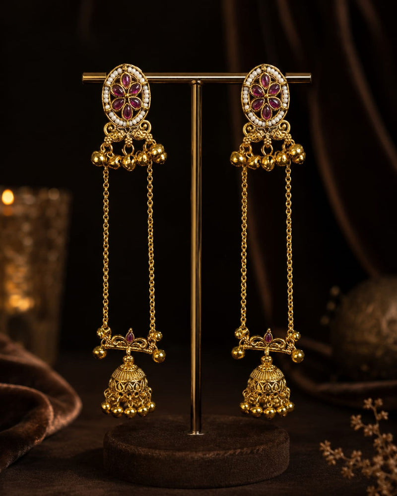 Shalimar Sage Kashmiri Earrings