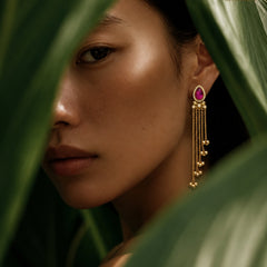 Kashmir Gulnaar Cascade Earrings