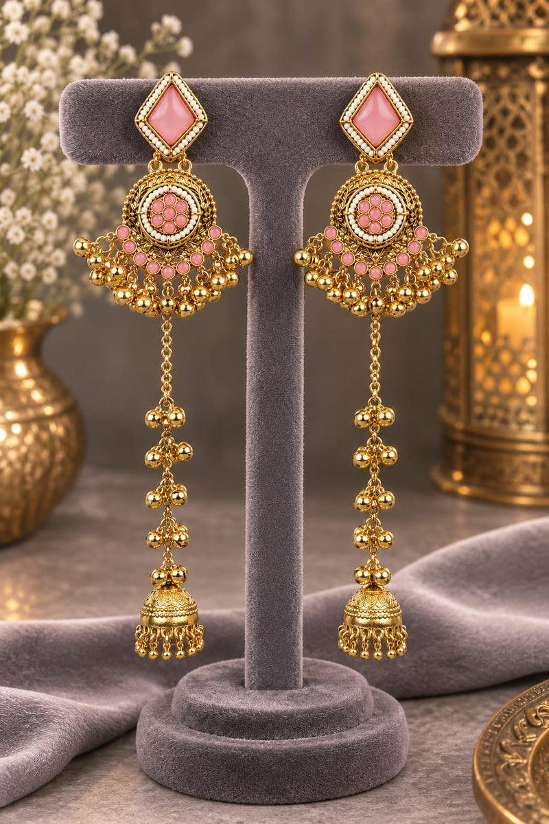 Noor-e-Kashmir Ruby Earrings