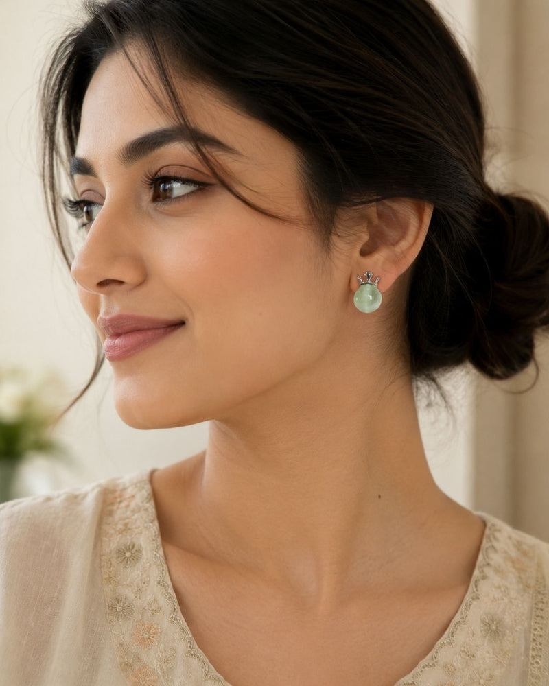 Oxidized Silver Jhumka Earrings | Earrings for Women - V2