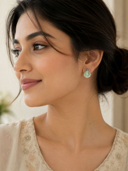 Oxidized Silver Jhumka Earrings | Earrings for Women - V2