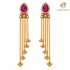Kashmir Gulnaar Cascade Earrings