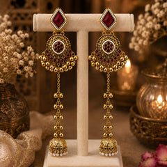 Noor-e-Kashmir Ruby Earrings