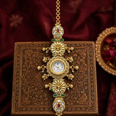 Rajsi Floral Kundan Heritage Jewellery Watch