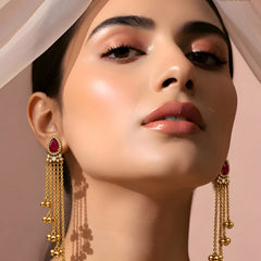 Kashmir Gulnaar Cascade Earrings