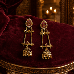 Kashmiri Gulnaar Heritage Earrings