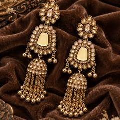 Noor Mahal Kundan Jhumka Earrings