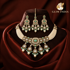 Meher Pearl Kundan Choker Set