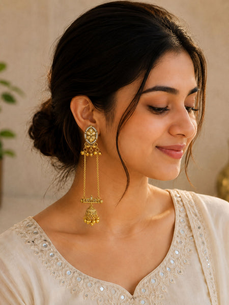 Shalimar Sage Kashmiri Earrings