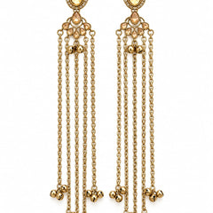 Kashmiri Emerald Jhumka Luxe Earrings
