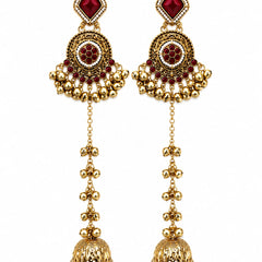 Noor-e-Kashmir Ruby Earrings