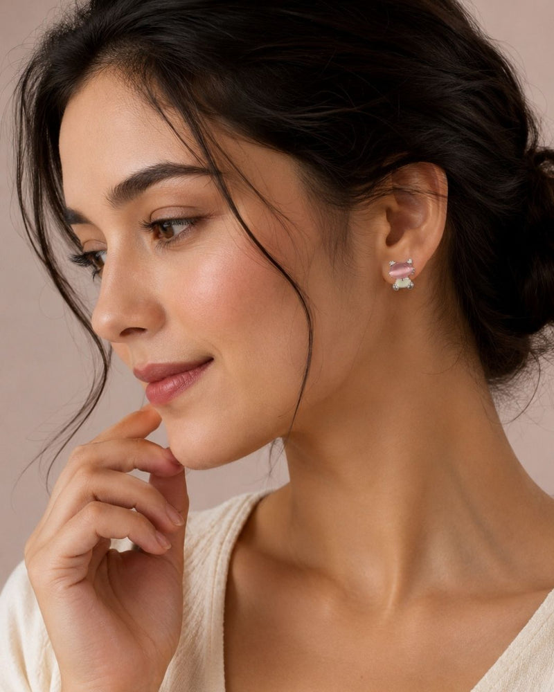Gold Kundan Stud Earrings | Earrings for Women