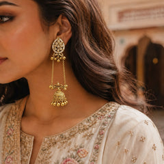 Kashmiri Gulnaar Heritage Earrings