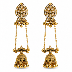 Kashmiri Gulnaar Heritage Earrings