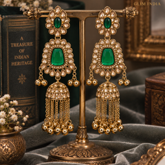 Noor Mahal Kundan Jhumka Earrings