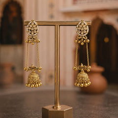 Kashmiri Gulnaar Heritage Earrings