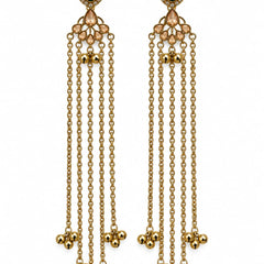 Kashmiri Emerald Jhumka Luxe Earrings