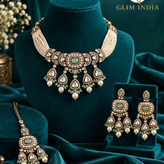 Meher Pearl Kundan Choker Set