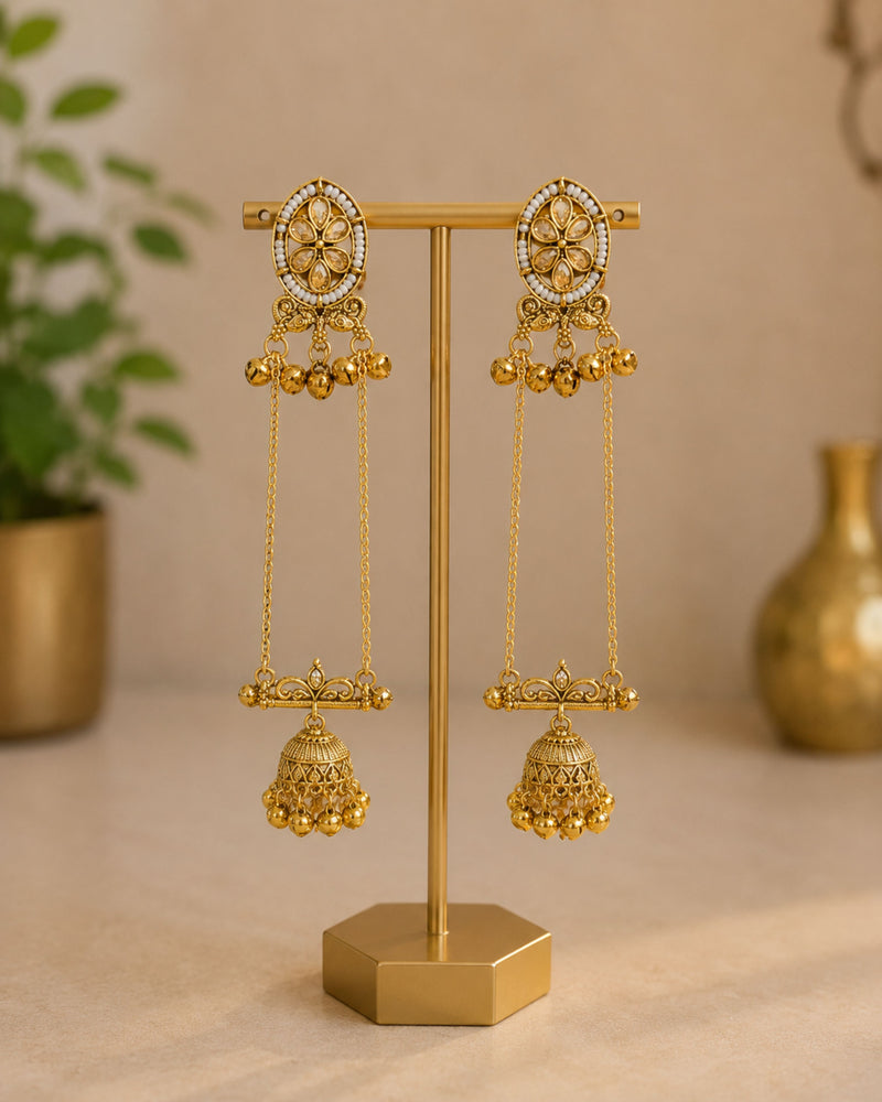 Shalimar Sage Kashmiri Earrings