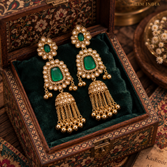 Noor Mahal Kundan Jhumka Earrings
