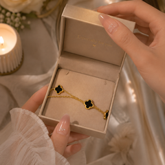 Midnight Clover Trio Bracelet