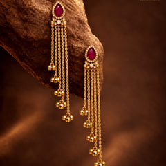 Kashmir Gulnaar Cascade Earrings