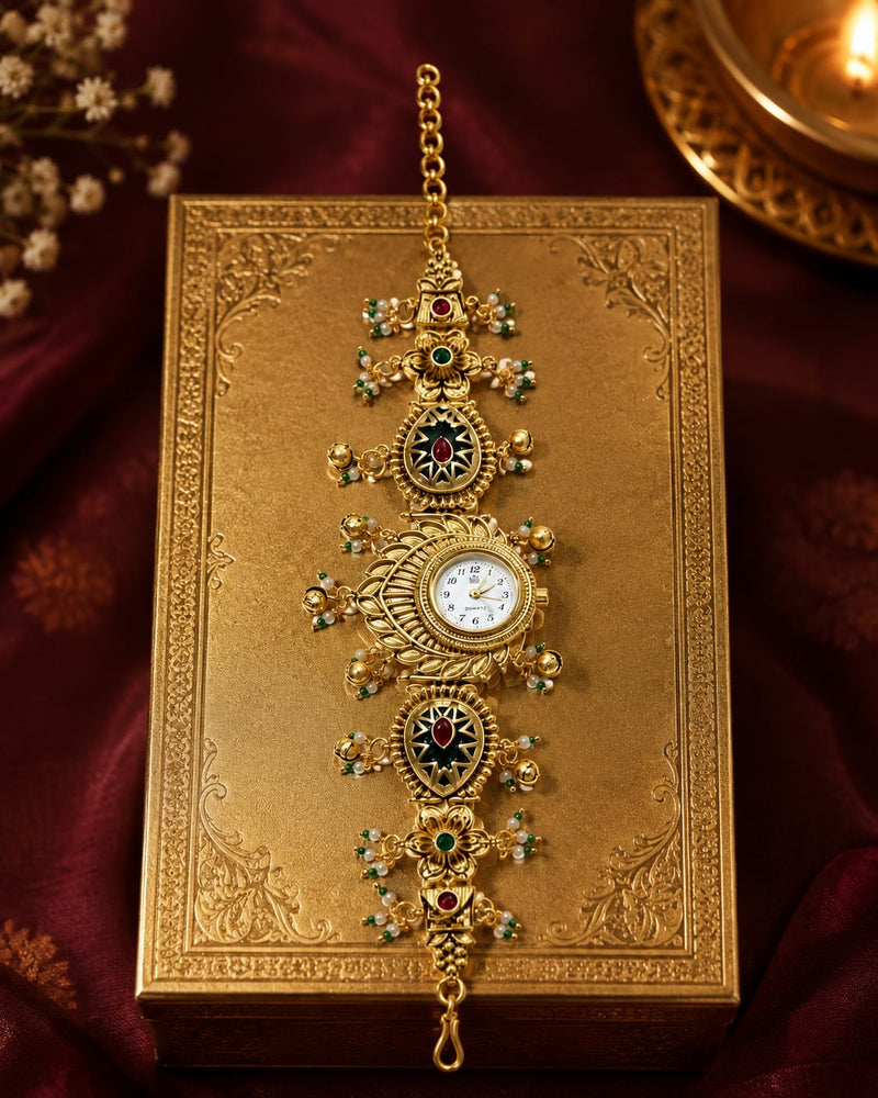 Rajsi Pankh Heritage Jewellery Watch
