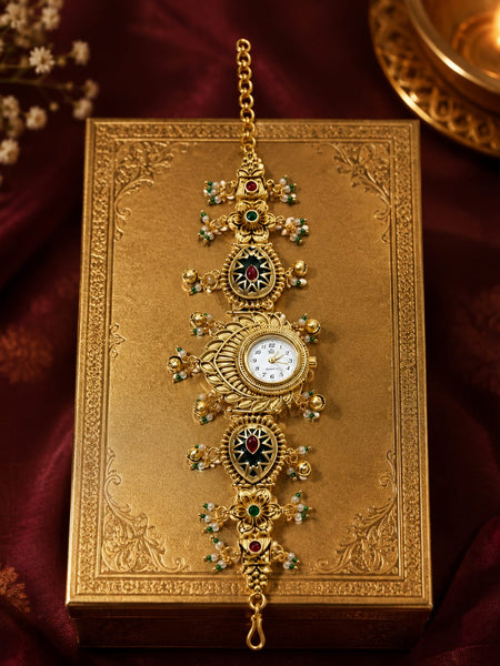 Rajsi Pankh Heritage Jewellery Watch