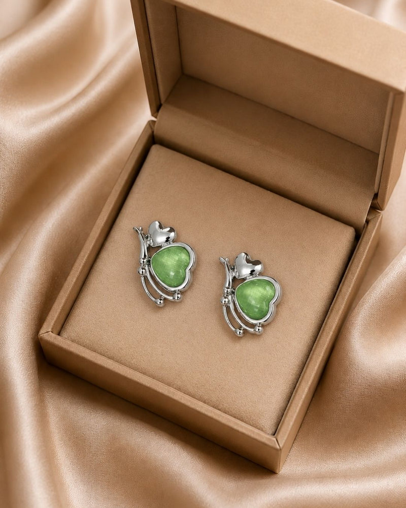 Oxidized Floral Stud Earrings | Earrings for Women
