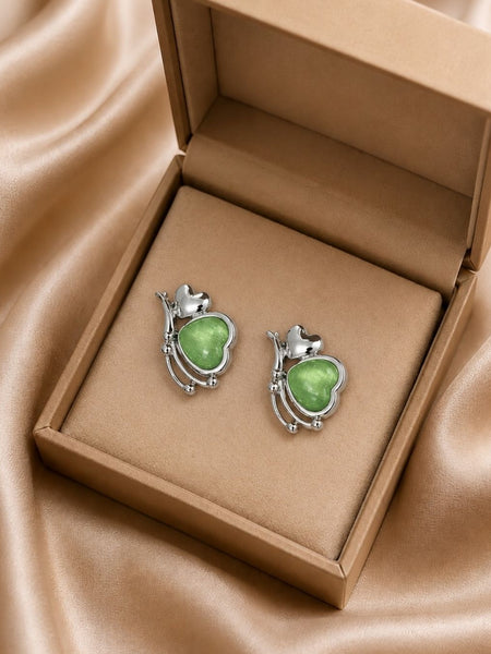 Oxidized Floral Stud Earrings | Earrings for Women