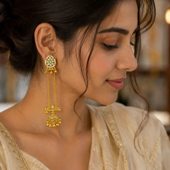 Kashmiri Gulnaar Heritage Earrings