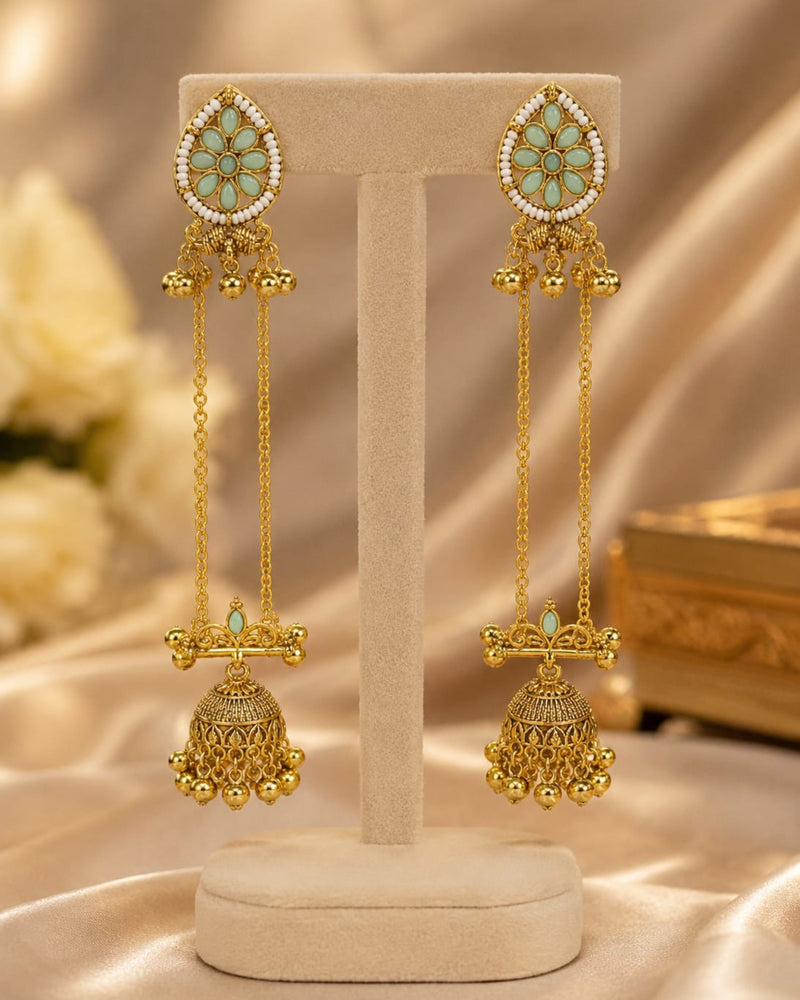 Kashmiri Gulnaar Heritage Earrings