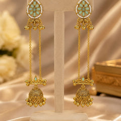 Kashmiri Gulnaar Heritage Earrings