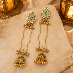 Kashmiri Gulnaar Heritage Earrings