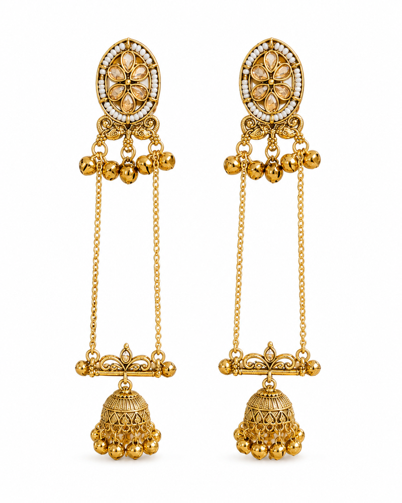 Shalimar Sage Kashmiri Earrings