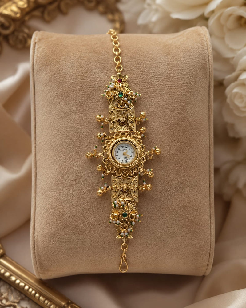 Rajwada Pearl Charm Watch