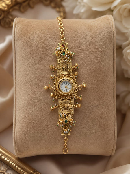 Rajwada Pearl Charm Watch