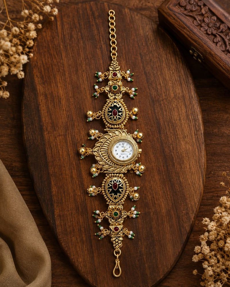 Rajsi Pankh Heritage Jewellery Watch