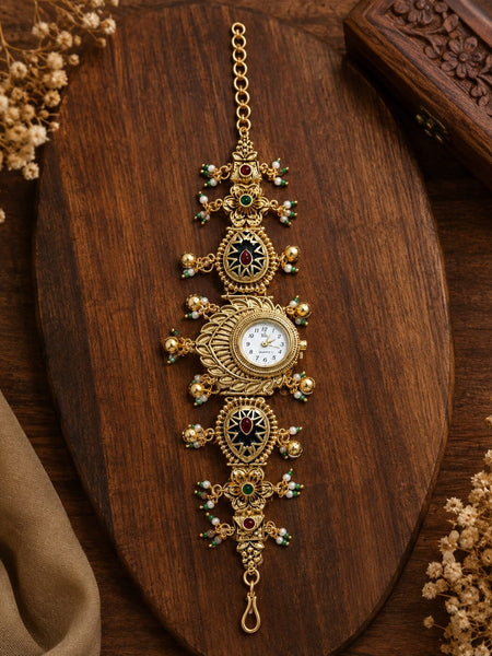 Rajsi Pankh Heritage Jewellery Watch