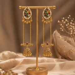 Kashmiri Gulnaar Heritage Earrings